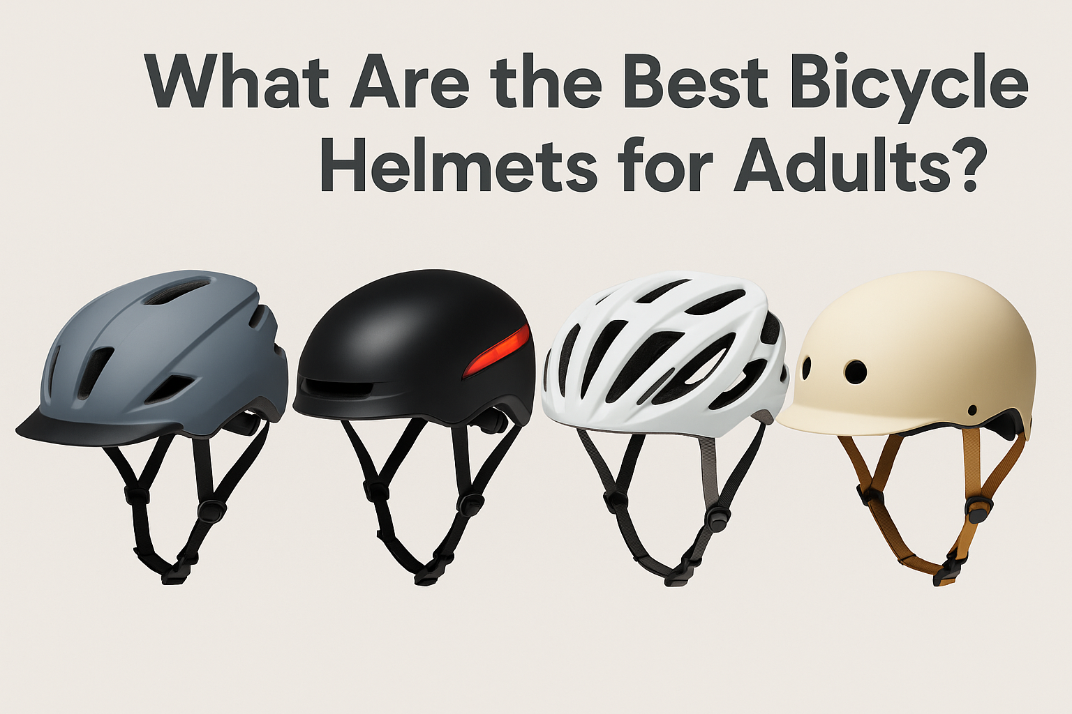 What are the best bicycle helmets for adults shown with visor and peak design options