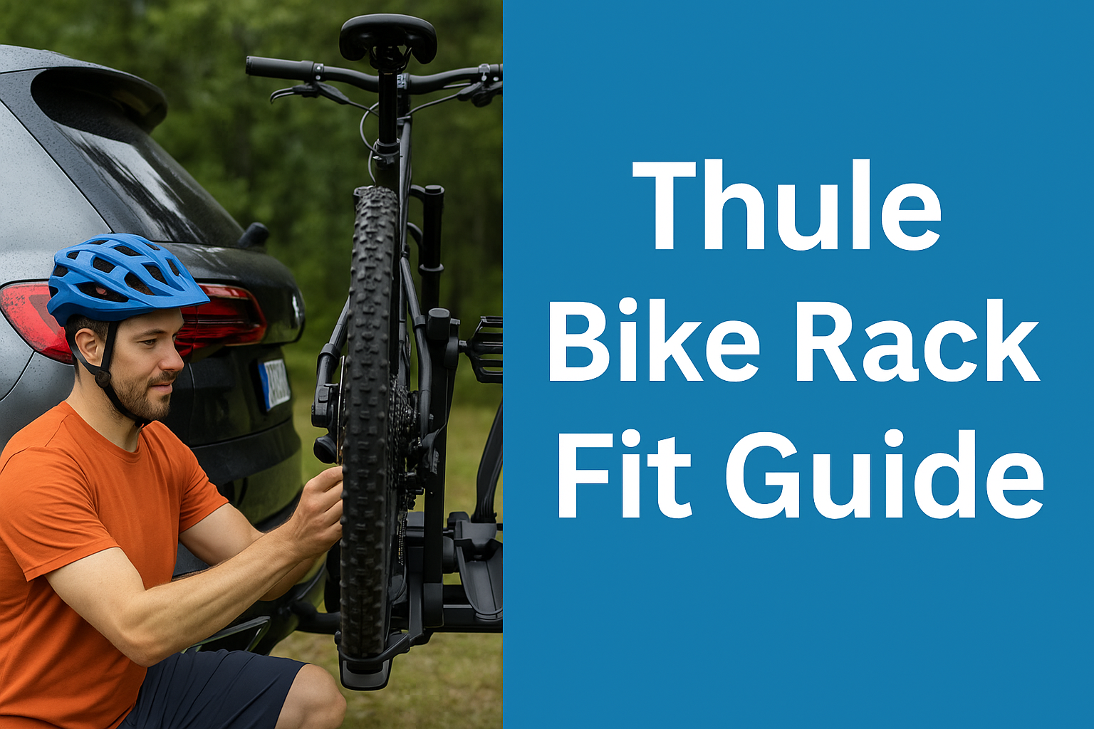 Thule bike rack fit guide visual showing compatible racks and vehicles