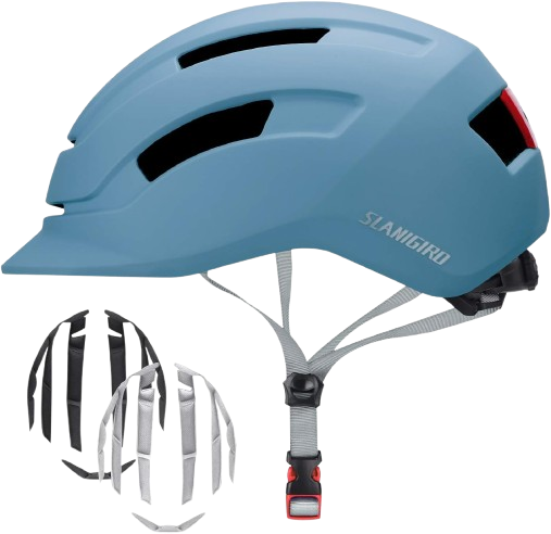SLANIGIRO Urban Bike Helmet with Rear Light