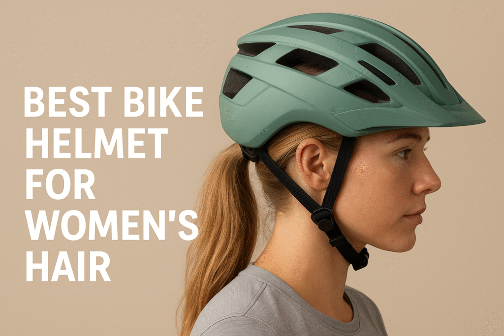 Best bike helmet for women's hair with ponytail slot and ventilation design