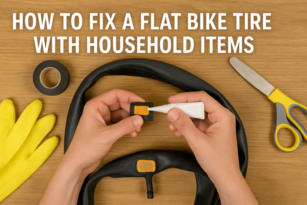 How to fix a flat bike tire with household items – DIY repair without a patch kit