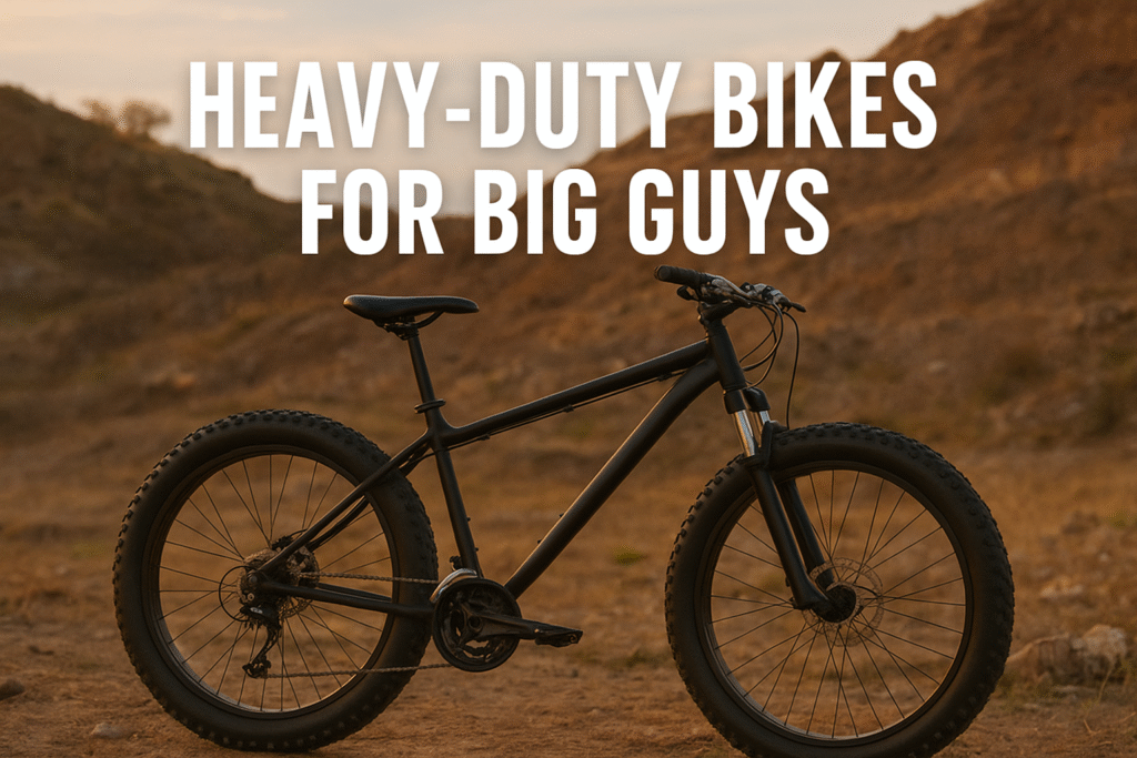 heavy-duty bikes for big guys designed for big guys on rugged trail